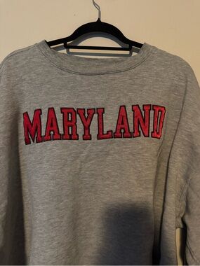 GUC Jansport MARYLAND Gray Sweatshirt with Embroidered Lettering